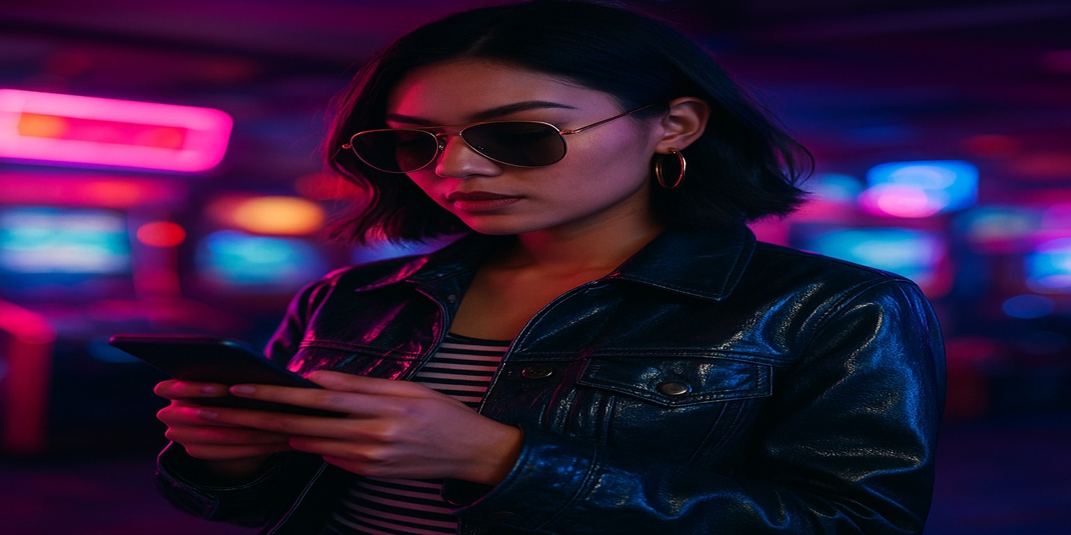 একজন নারী এভিয়েটর গেমটি উপভোগ করছেন