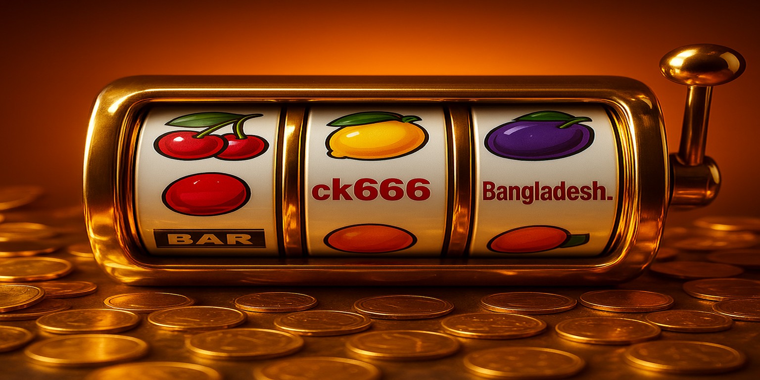 স্লট খেলার সময় উত্তেজিত নারী